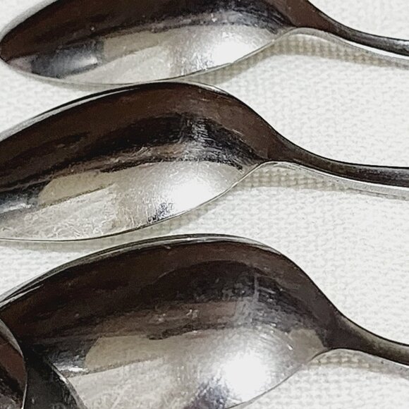 5 Stanley Roberts Rogers Stainless La Spana Teaspoon Spoons floral MCM flatware - Picture 7 of 11